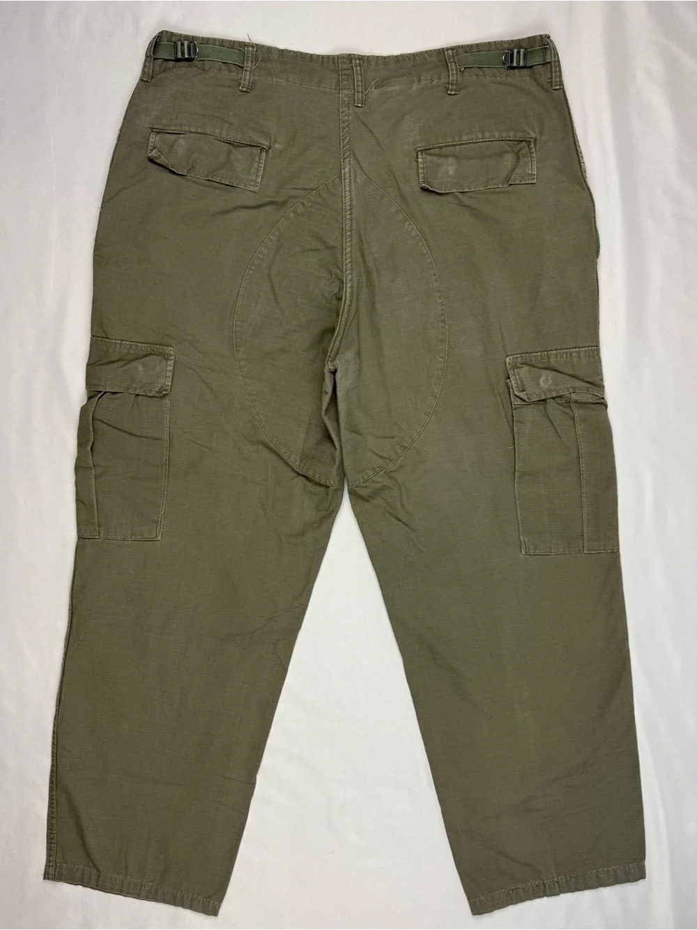 Vtg Camo Distributors Mens Combat Trousers BDU Pants Large x 28 Olive Green A8